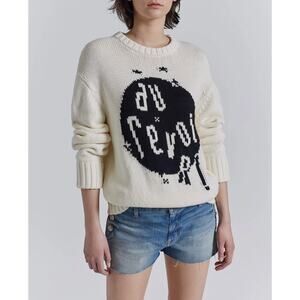 Current/Elliott The Loved Sweater in Antique White